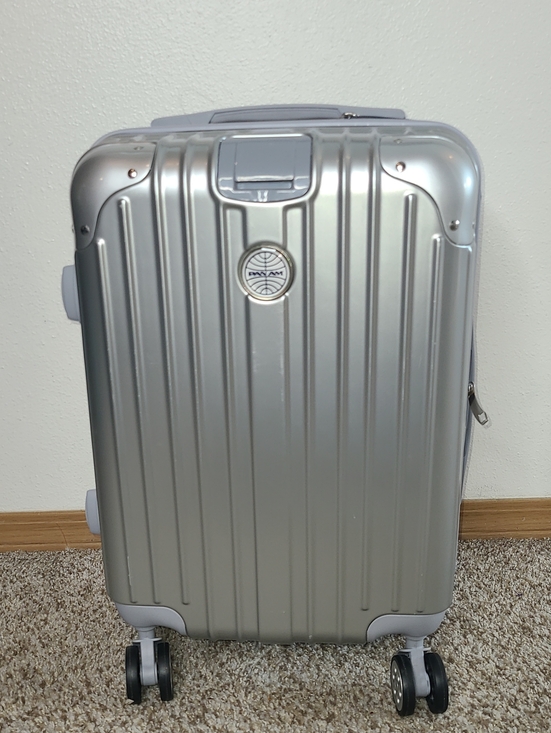 Pan Am Silver Hard-Shell Carry-On Spinner Suitcase - Bags